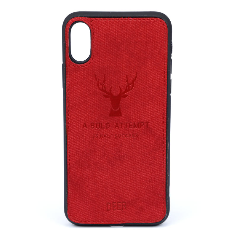 قاب چرمی طرح گوزن iPhone X/XS