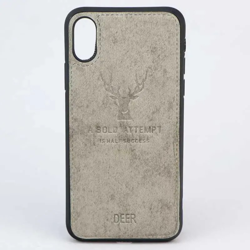 قاب چرمی طرح گوزن iPhone X/XS
