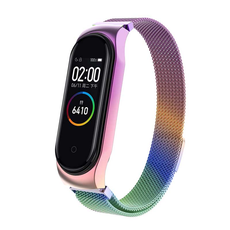 بند فلزی دستبند سلامتی Mi Band 3 / 4 Milanese