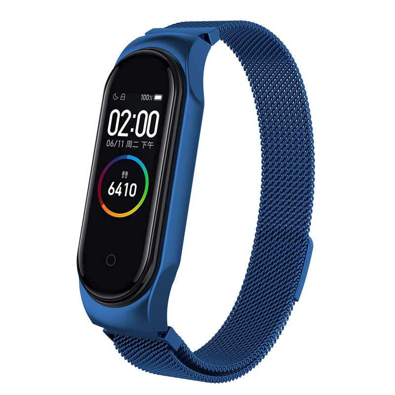 بند فلزی دستبند سلامتی Mi Band 3 / 4 Milanese