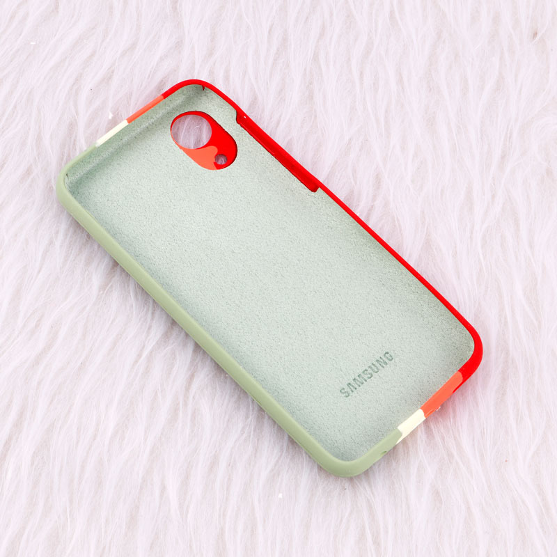 قاب محافظ لنزدار سیلیکونی اورجینال رنگین کمانی Samsung Galaxy A03 Core