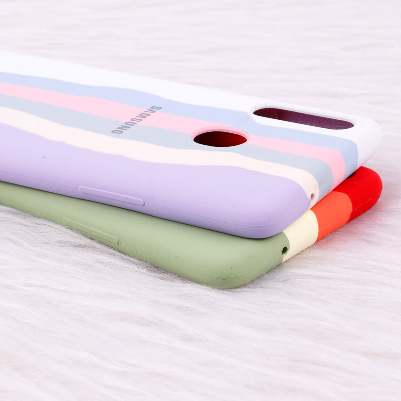 قاب سیلیکونی اورجینال رنگین کمانی Samsung Galaxy A20s