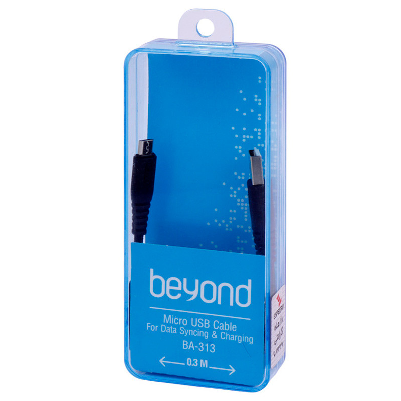 کابل کوتاه میکرو یو اس بی فست شارژ Beyond BA-313 2A 36cm