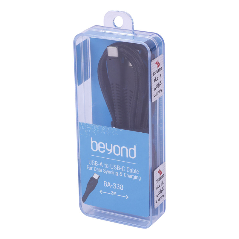 کابل تایپ سی فست شارژ Beyond BA-338 2A 2m