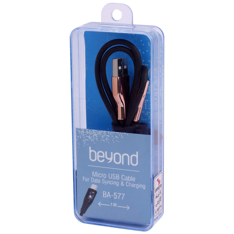 کابل میکرو یو اس بی فست شارژ Beyond BA-577 2A 1m