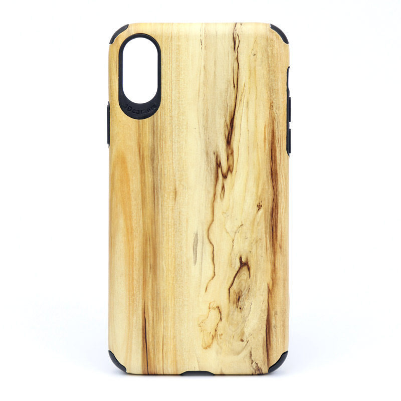 قاب طرح چوب iPhone X