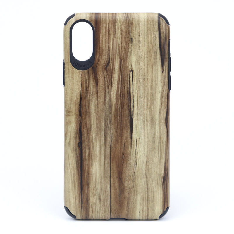 قاب طرح چوب iPhone X