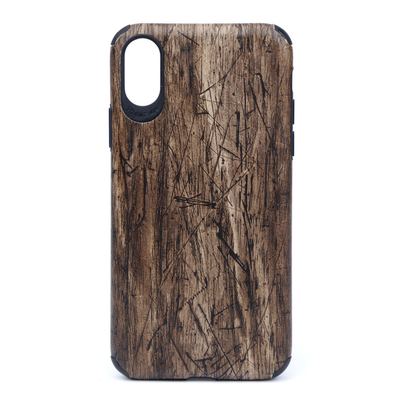 قاب طرح چوب iPhone X