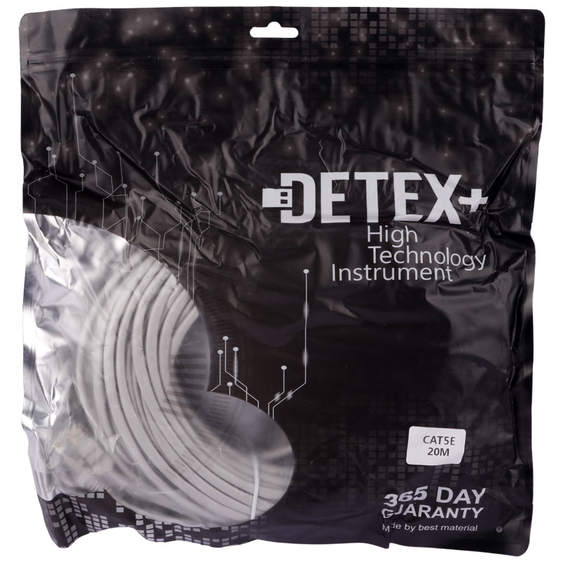 کابل شبکه Detex+ Cat5 20m