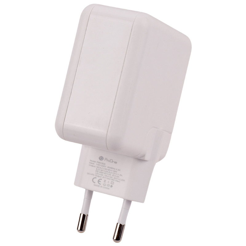 شارژر دیواری 45 وات پرووان PWC535 QC3.0 PD 3A