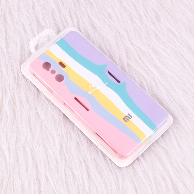قاب سیلیکونی اورجینال رنگین کمانی محافظ لنزدار Xiaomi Poco F4 GT