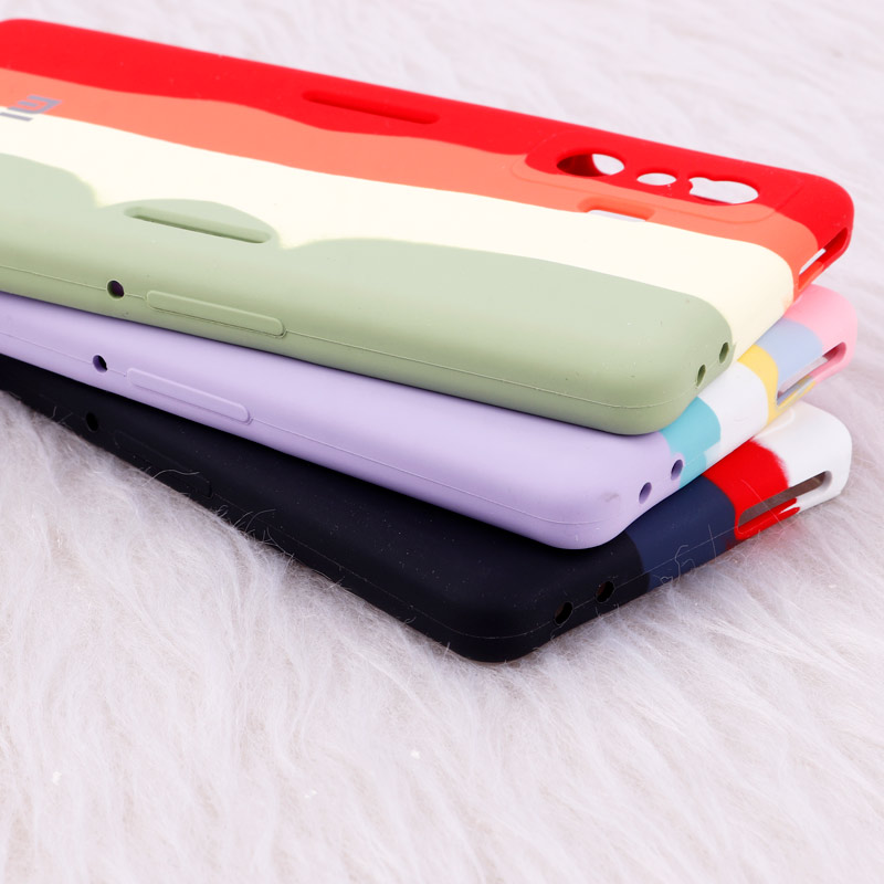 قاب سیلیکونی اورجینال رنگین کمانی محافظ لنزدار Xiaomi Poco F4 GT