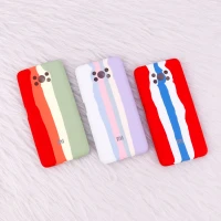 قاب سیلیکونی اورجینال رنگین کمانی محافظ لنزدار Xiaomi Poco X3