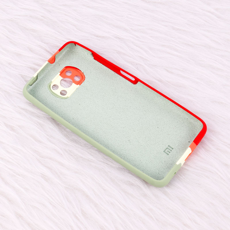 قاب سیلیکونی اورجینال رنگین کمانی محافظ لنزدار Xiaomi Poco X3