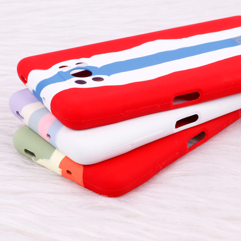 قاب سیلیکونی اورجینال رنگین کمانی محافظ لنزدار Xiaomi Poco X3