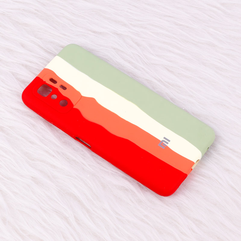 قاب سیلیکونی اورجینال رنگین کمانی محافظ لنزدار Xiaomi Poco X3 GT