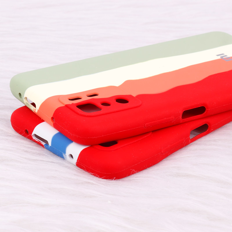 قاب سیلیکونی اورجینال رنگین کمانی محافظ لنزدار Xiaomi Poco X3 GT