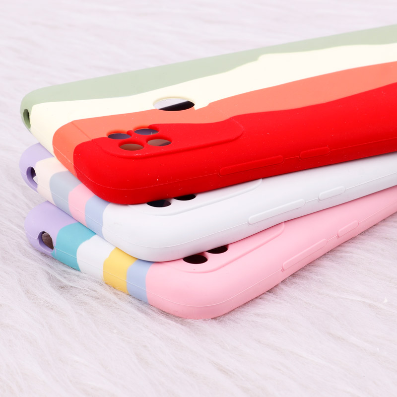 قاب سیلیکونی اورجینال رنگین کمانی محافظ لنزدار Xiaomi Redmi 10A