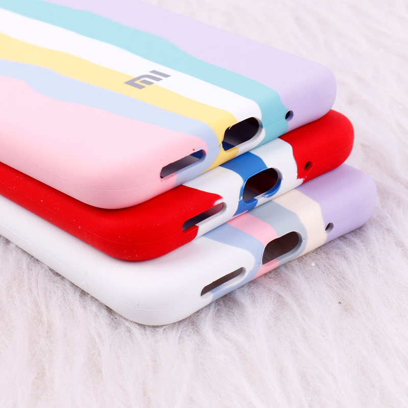 قاب سیلیکونی اورجینال رنگین کمانی محافظ لنزدار Xiaomi Redmi 10C
