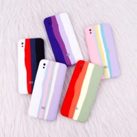 قاب سیلیکونی اورجینال رنگین کمانی محافظ لنزدار Xiaomi Redmi 9A