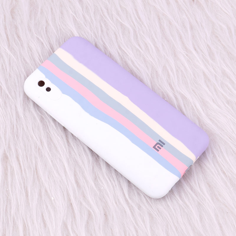 قاب سیلیکونی اورجینال رنگین کمانی محافظ لنزدار Xiaomi Redmi 9A