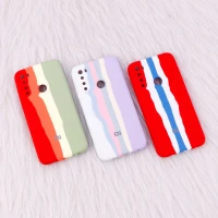 قاب سیلیکونی اورجینال رنگین کمانی محافظ لنزدار Xiaomi Redmi Note 8