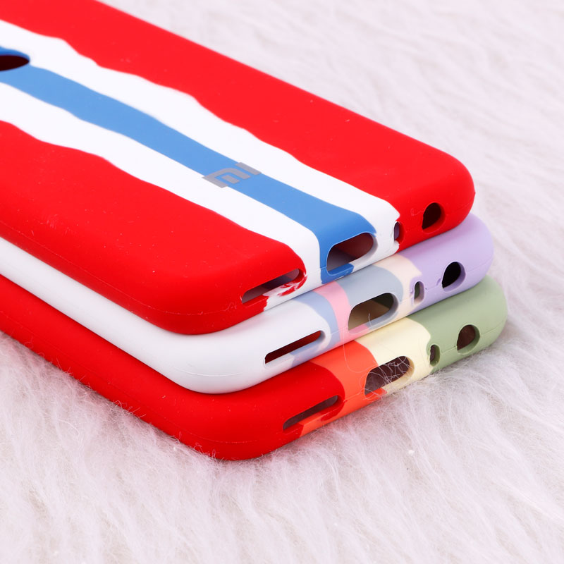 قاب سیلیکونی اورجینال رنگین کمانی محافظ لنزدار Xiaomi Redmi Note 8