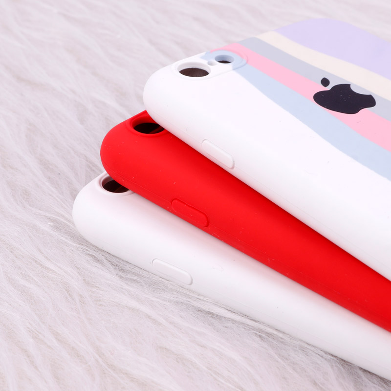 قاب سیلیکونی اورجینال رنگین کمانی iPhone 6/6s