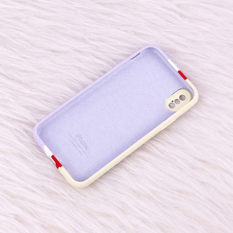 قاب سیلیکونی اورجینال رنگین کمانی iPhone X/XS