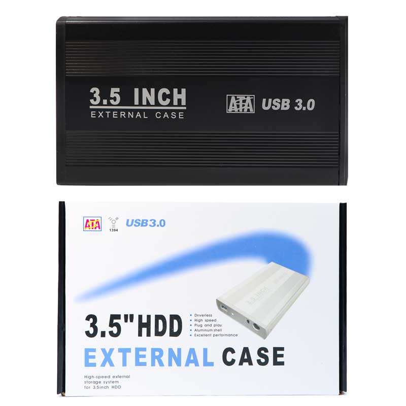 باکس هارد HDD 3.5" to USB3.0 + آداپتور پک ضعیف