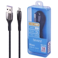 کابل میکرو یو اس بی فست شارژ Beyond BA-535 2.1A 1m