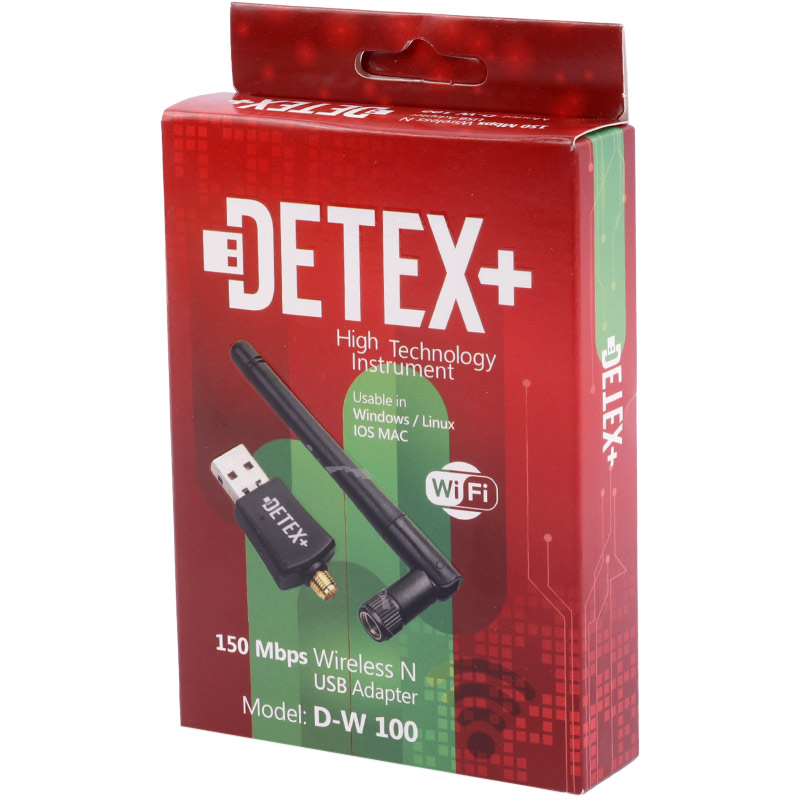کارت شبکه بی سیم آنتن دار Detex+ D-W 100 150Mbps