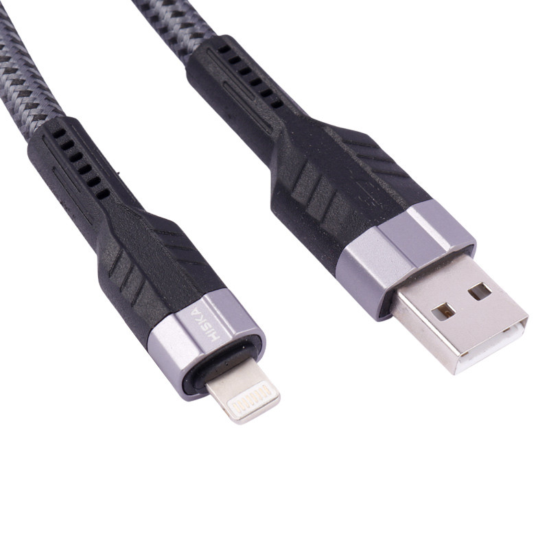 کابل آیفونی فست شارژ Hiska LX-304 6A PD QC3.0 1m