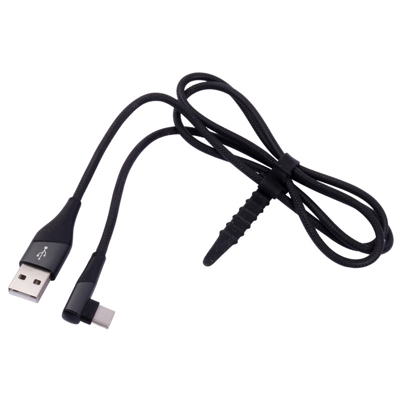 کابل تایپ سی فست شارژ Hiska LX-405 6A PD QC3.0 1m یکسر L
