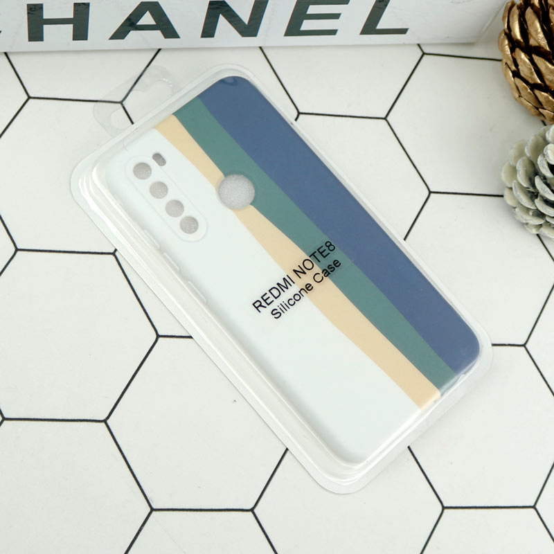 قاب محافظ لنزدار سیلیکونی رنگین کمانی Highcopy شیائومی Redmi Note 8