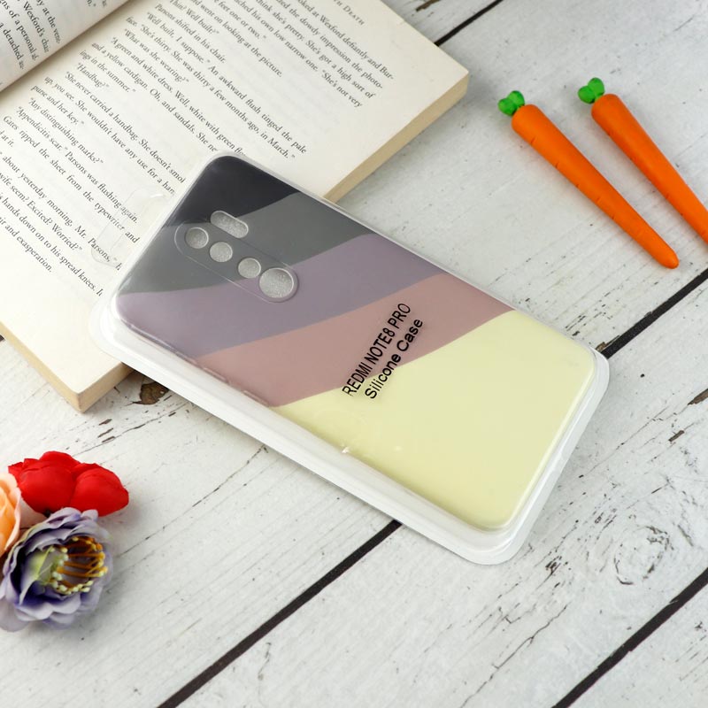 قاب محافظ لنزدار سیلیکونی رنگین کمانی Highcopy شیائومی Redmi Note 8 Pro