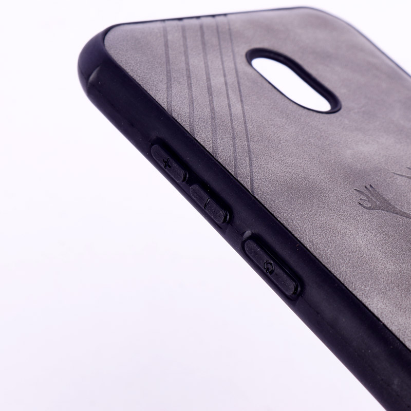 قاب چرمی گوزنی محافظ لنزدار Nokia 2.2 طوسی