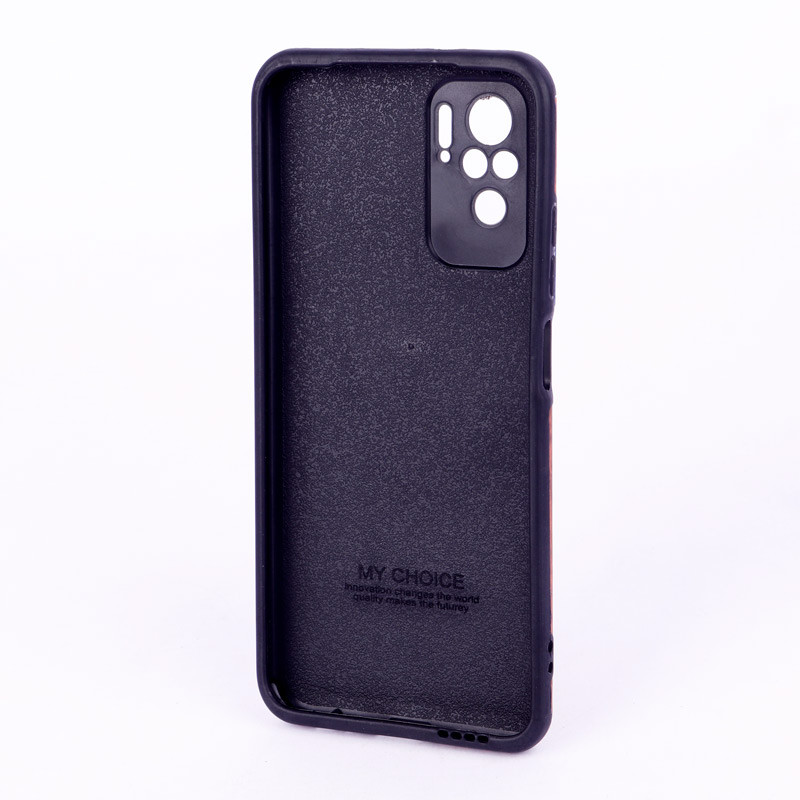 قاب ساده سیلیکونی چرمی گوزنی محافظ لنزدار Xiaomi Redmi Note 10 4G