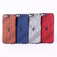 قاب ساده سیلیکونی چرمی گوزنی محافظ لنزدار iPhone 6 / 6s