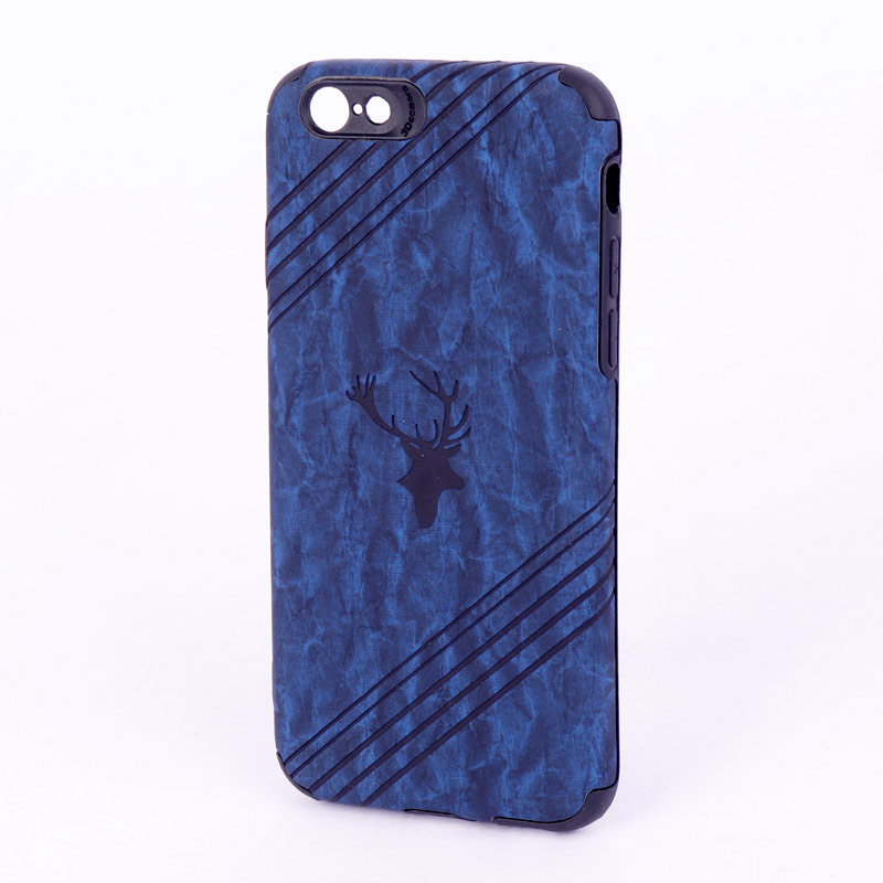 قاب ساده سیلیکونی چرمی گوزنی محافظ لنزدار iPhone 6 / 6s