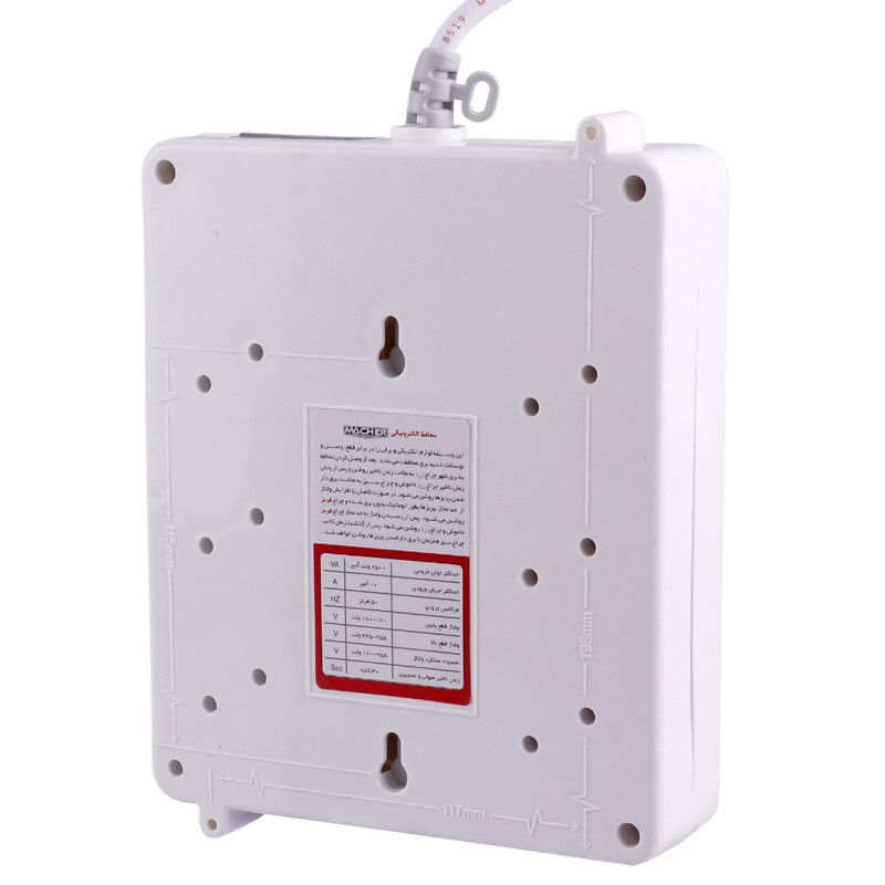 محافظ برق یخچال و فریزر 6 خانه ارت دار مچر با کابل 1.8 متری MR-226