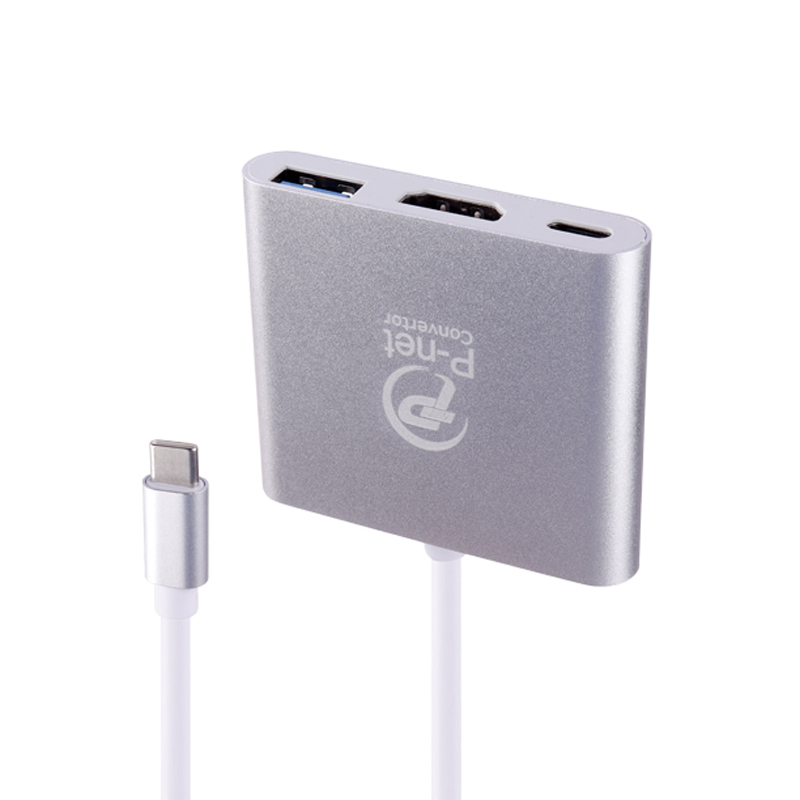 تبدیل P-net Type-C to HDMI/USB3.0/Type-C
