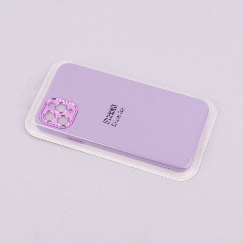 قاب طرح سیلیکونی محافظ لنزدار براق iPhone 11 Pro Max