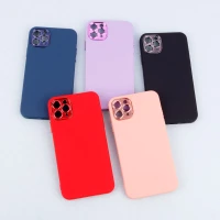 قاب طرح سیلیکونی محافظ لنزدار براق iPhone 11 Pro Max