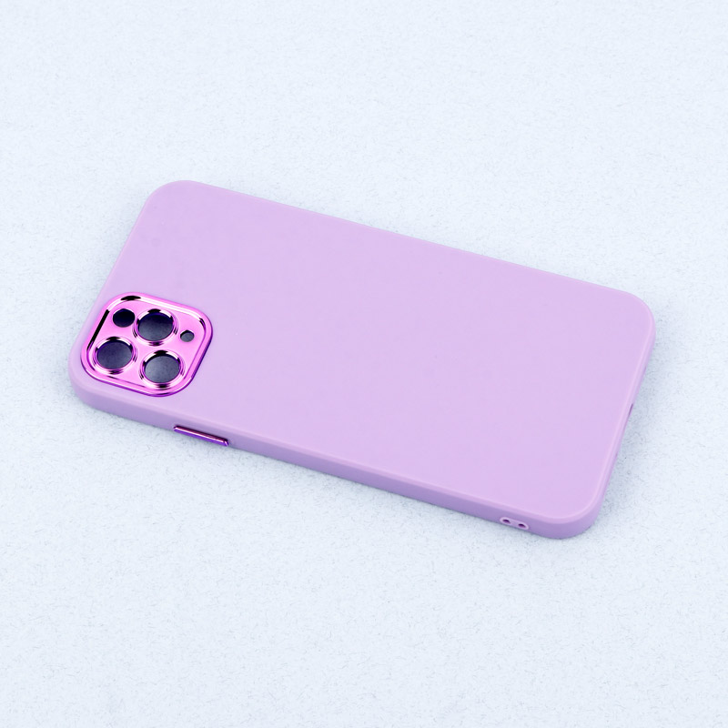 قاب طرح سیلیکونی محافظ لنزدار براق iPhone 11 Pro Max