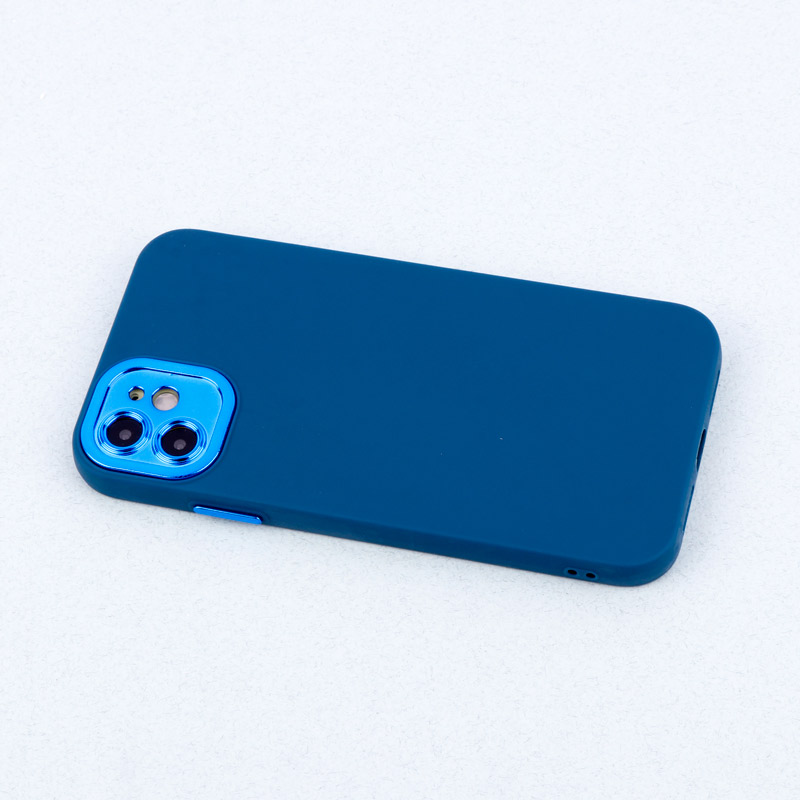 قاب طرح سیلیکونی محافظ لنزدار براق iPhone 11