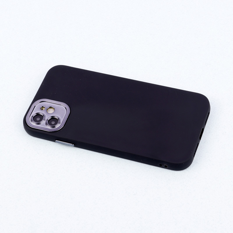 قاب طرح سیلیکونی محافظ لنزدار براق iPhone 11