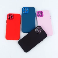 قاب طرح سیلیکونی محافظ لنزدار براق iPhone 11 Pro