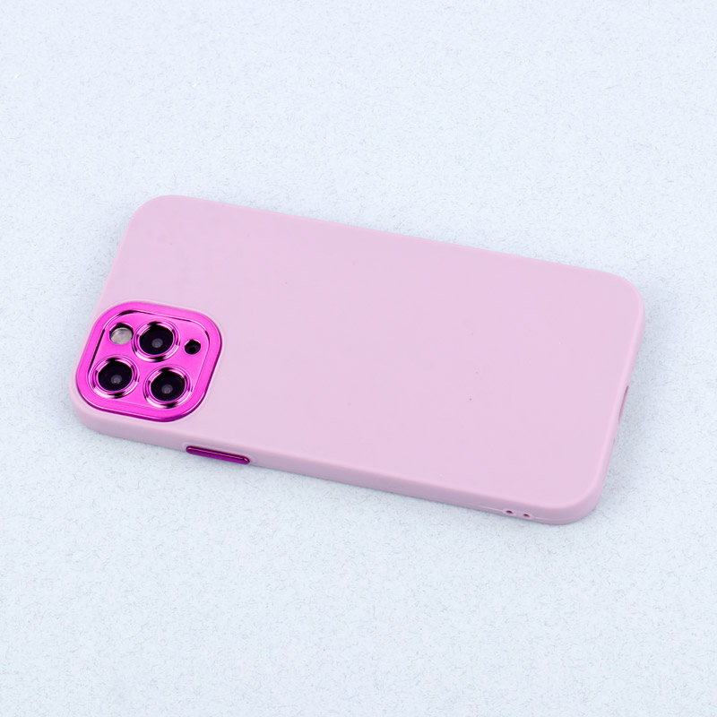 قاب طرح سیلیکونی محافظ لنزدار براق iPhone 11 Pro