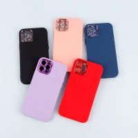 قاب طرح سیلیکونی محافظ لنزدار براق iPhone 12 Pro